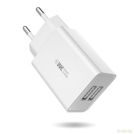 WK Design ładowarka sieciowa 2x USB 2 A biały (WP-U56 white)