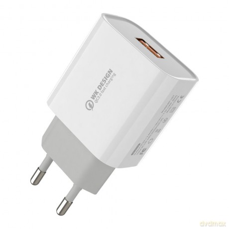 WK Design ładowarka sieciowa Quick Charge 3.0 2,4 A 18 W biały (WP-U57 white)