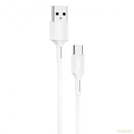 WK Design YouPin kabel przewód USB - USB Typ C 3A 1m biały (WDC-136a)