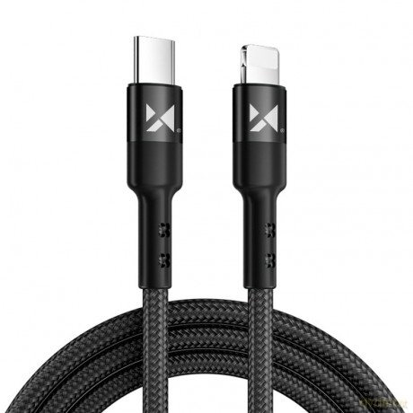 Wozinsky kabel przewód USB Typ C - Lightning Power Delivery 18W 1m czarny (WUC-PD-CL1B)