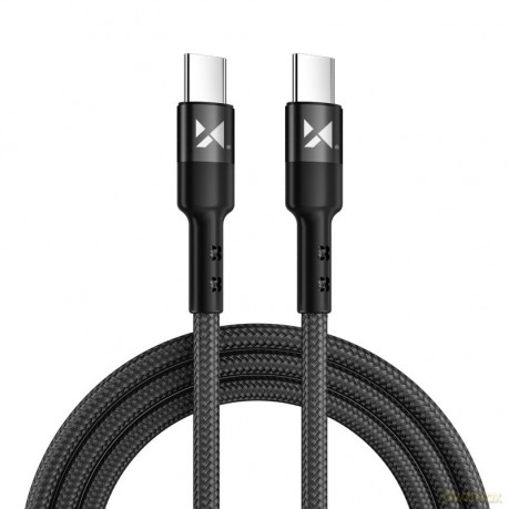 Wozinsky kabel przewód USB Typ C - USB Typ C Power Delivery 18W 2m czarny (WUC-PD-CC2B)