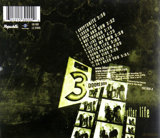 3 Doors Down: The Better Life [CD]