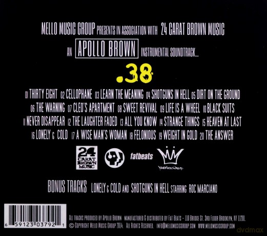 Apollo Brown: Thirty Eight (digipack) [CD]