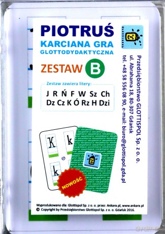 Plansza tematyczna zestaw B- alfabet Glotto
