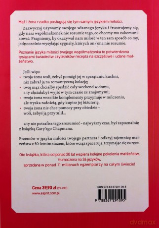 5 języków miłości. Tajemnica miłości na całe życie - Gary Chapman [KSIĄŻKA]