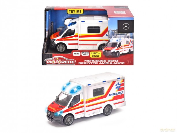 Ambulans Mercedes-Benz 12,5 cm Majorette Grand
