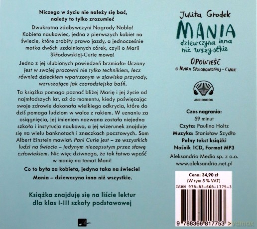 Mania dziewczyna inna niż wszystkie - Julita Grodek [AUDIOBOOK]