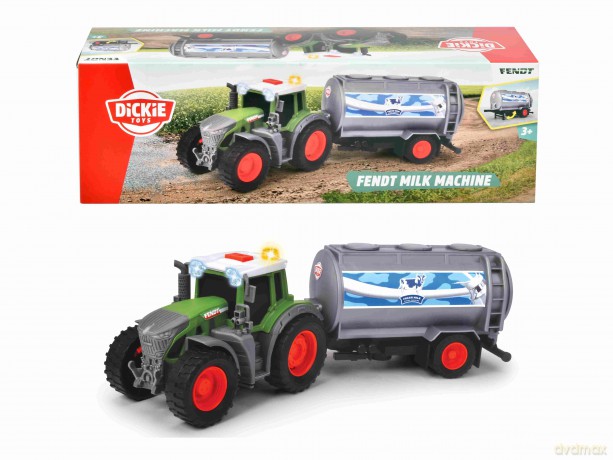 Ciągnik z przyczepą na mleko 26 cm FARM
