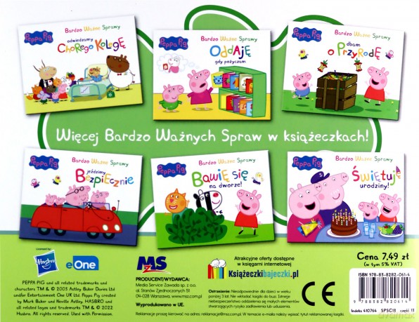 Dbam o zdrowie. Bardzo Ważne Sprawy. Świnka Peppa [KSIĄŻKA]