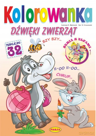 Dźwięki zwierząt. Kolorowanka - Ernest Błędowski, Włodzimierz Kruszewski [KSIĄŻKA]