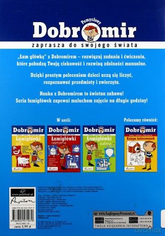 Pomysłowy Dobromir Łamigłówki Niebieskie (broszurowa) [KSIĄŻKA]