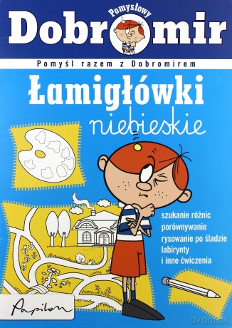 Pomysłowy Dobromir Łamigłówki Niebieskie (broszurowa) [KSIĄŻKA]