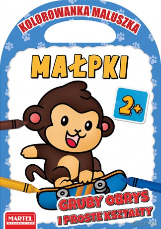 Małpki. Kolorowanka maluszka - Hubert Włodarczyk [KSIĄŻKA]