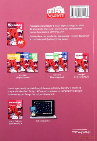 Matematyka z plusem zbiór zadań dla klasy 6 szkoła podstawowa - Krystyna Zarzycka, Piotr Zarzycki [KSIĄŻKA]