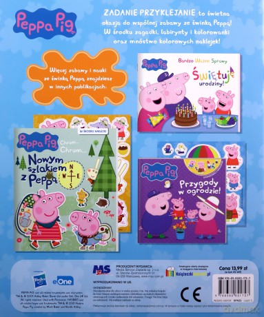 Na wycieczkę. Zadanie Przyklejanie. Świnka Peppa [KSIĄŻKA]