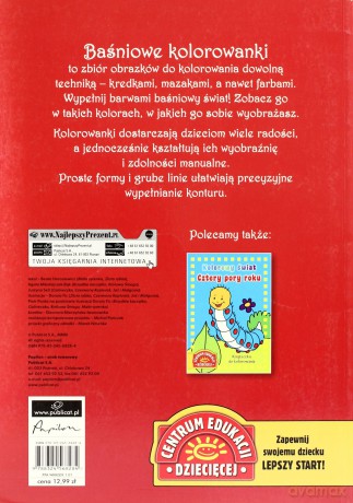 Baśniowe Kolrowanki Książeczka Do Kolorowania [KSIĄŻKA]