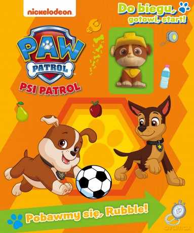 Pobawmy się, Rubble. Do biegu, gotowi, start! Psi Patrol [KSIĄŻKA]
