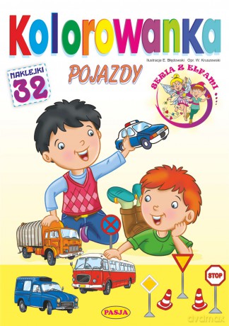 Pojazdy. Kolorowanka - Ernest Błędowski, Włodzimierz Kruszewski [KSIĄŻKA]