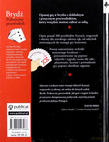 Brydż Praktyczny Przewodnik Jak Grać I Wygrać (twarda) - Julian Pottage [KSIĄŻKA]