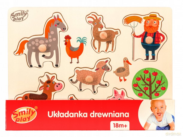 Układanka drewniana Farma