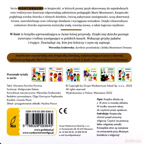 W lesie. Montessori - Marzena Kunicka-Porwisz [KSIĄŻKA]