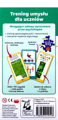 Zabawy logiczne. Zagadki obrazkowe. Kapitan Nauka - Natalia Minge, Krzysztof Minge [KSIĄŻKA]