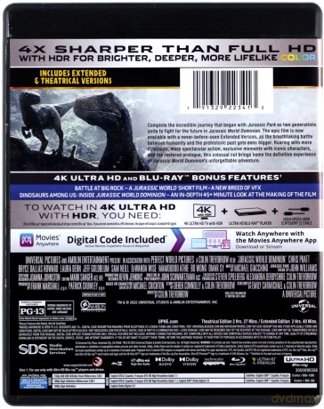 Jurassic World Dominion [Blu-Ray 4K]+[Blu-Ray]