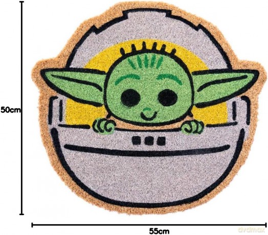 STAR WARS THE MANDALORIAN DIE-CUT SHAPED DOORMAT / wycieraczka pod drzwi Gwiezdne Wojny Mandalorian - Baby Yoda