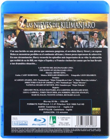 The Snows of Kilimangiaro (Śniegi Kilimandżaro) [BLU-RAY]