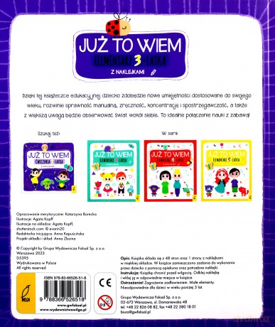 Już To Wiem. Elementarz 3-Latka [KSIĄŻKA]