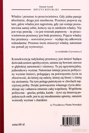 Kryzys republiki - Hannah Arendt [KSIĄŻKA]