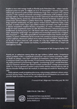 Lingua Erazma z Rotterdamu. Cztery studia - Justyna Dąbkowska-Kujko [KSIĄŻKA]