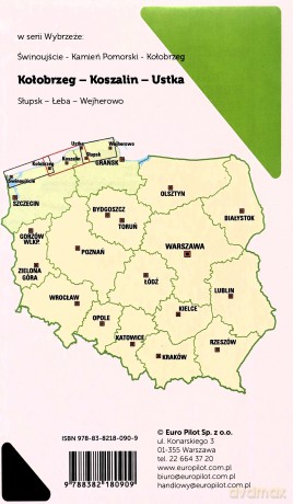 Wybrzeże środkowe Mapa tras rowerowych