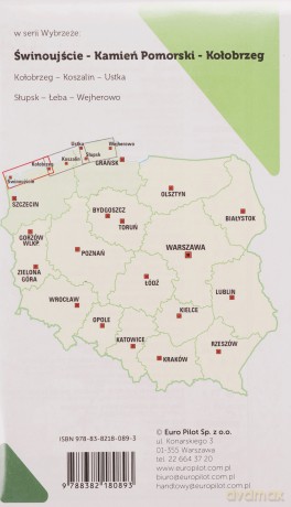 Wybrzeże zachodnie Mapa tras rowerowych