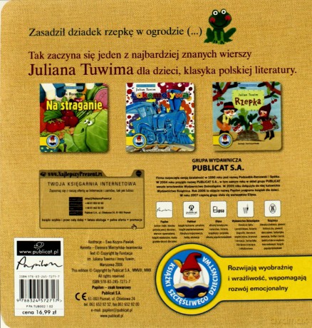 Rzepka Klasycy Dzieciom (twarda) - Julian Tuwim [KSIĄŻKA]