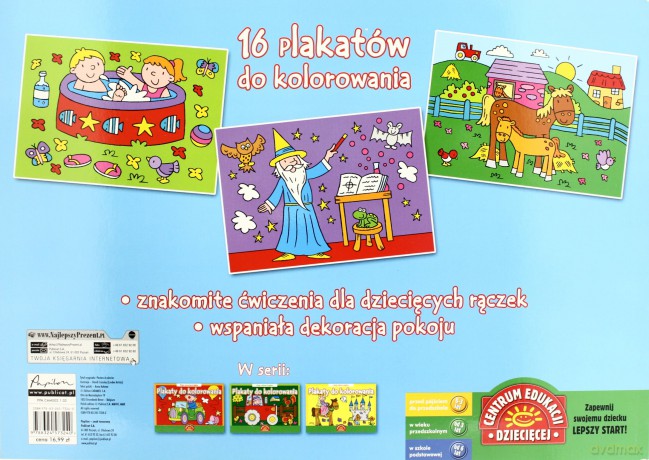 Plakaty Do Kolorowania Moja niebieska Książka [KSIĄŻKA]