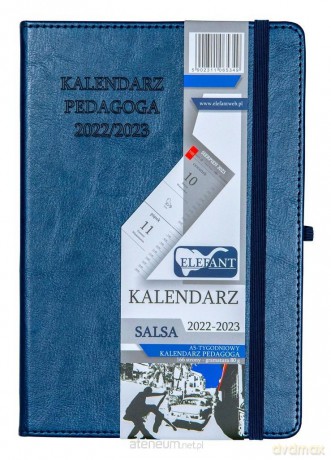 Kalendarz 2022/23 A5 tygodniowy Salsa granatowy [KALENDARZ]
