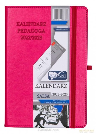 Kalendarz 2022/23 A5 tygodniowy Salsa karmazynowy [KALENDARZ]