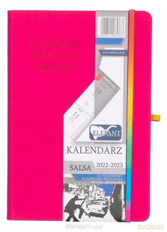 Kalendarz 2022/23 A5 tygodniowy Salsa różowy [KALENDARZ]