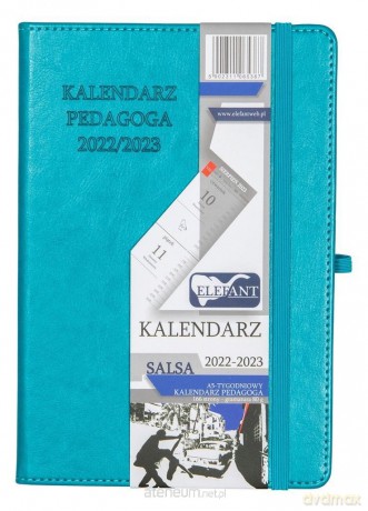 Kalendarz 2022/23 A5 tygodniowy Salsa turkusowy [KALENDARZ]