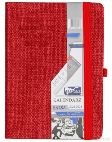 Kalendarz 2022/23 B6 tygodniowy Salsa czerwony [KALENDARZ]