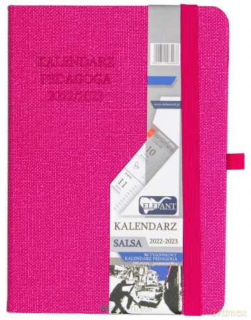 Kalendarz 2022/23 B6 tygodniowy Salsa różowy [KALENDARZ]
