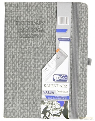 Kalendarz 2022/23 B6 tygodniowy Salsa szary [KALENDARZ]