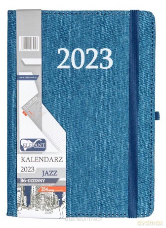 Kalendarz 2023 B6 dzienny Jazz jeans [KALENDARZ]