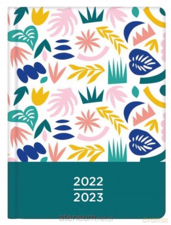 Kalendarz książkowy 18M 2022/2023 Kwiaty [KALENDARZ]