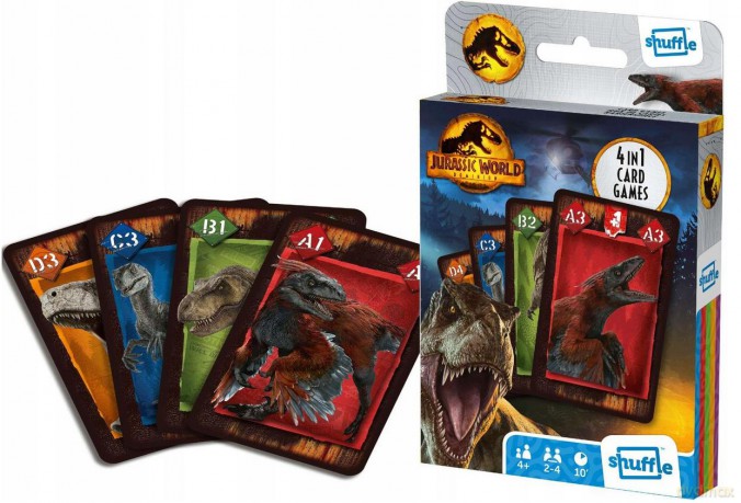 Karty do gry Jurassic World 4w1 [KARTY]