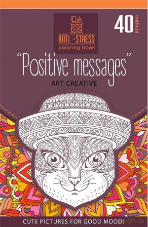 Kolorowanka antystresowa 126x200 20 Positive msg [KSIĄŻKA]