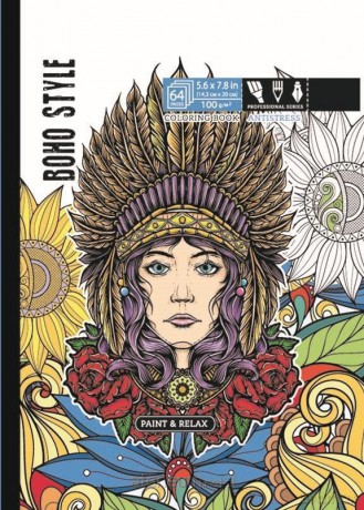 Kolorowanka antystresowa 143x200 32 Boho style [KSIĄŻKA]
