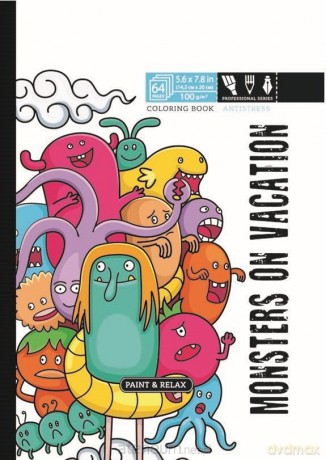 Kolorowanka antystresowa 143x200 32 Monsters [KSIĄŻKA]