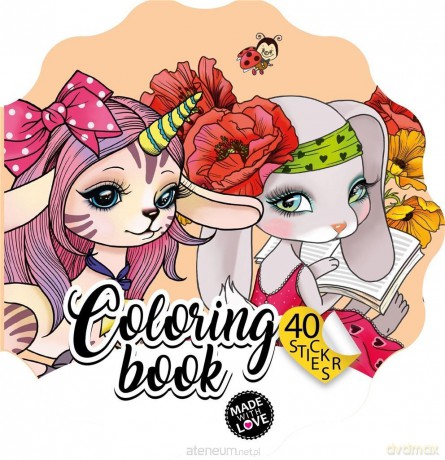 Kolorowanka Curly z naklejkami BR Kwiatek 2221 [KSIĄŻKA]